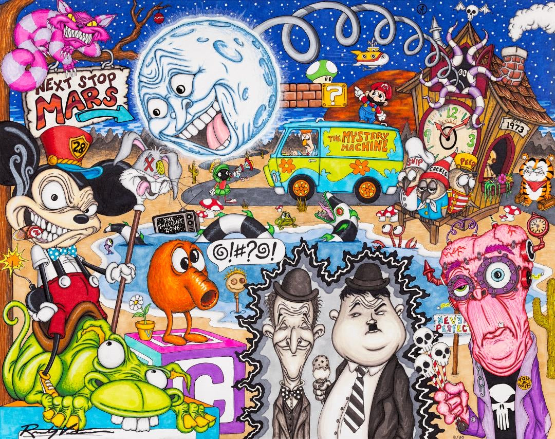 “Next Stop Mars” 1000 pc Puzzle Art by Rocco