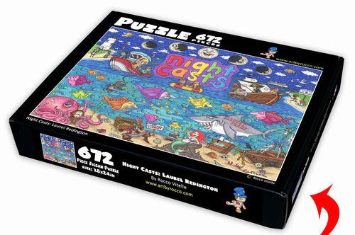 Night Casts: Laurel Redington …… 672 piece Jigsaw 🧩 Puzzle