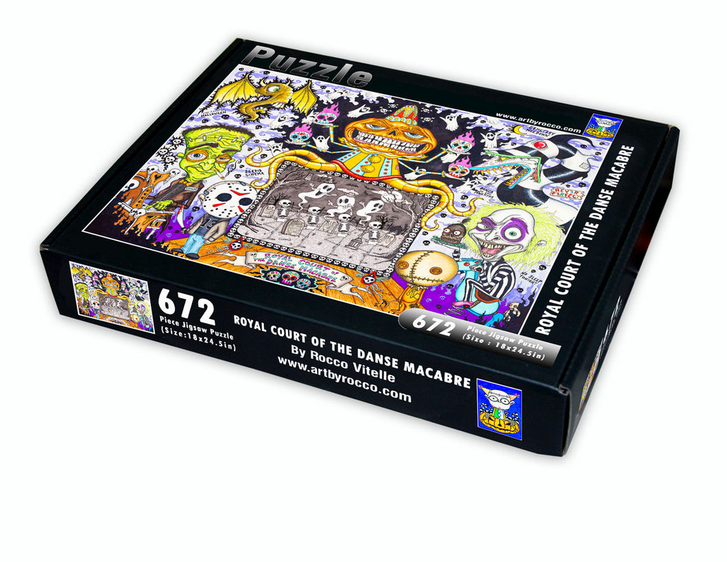 Royal Court of the Danse Macabre Puzzle (672 pc)