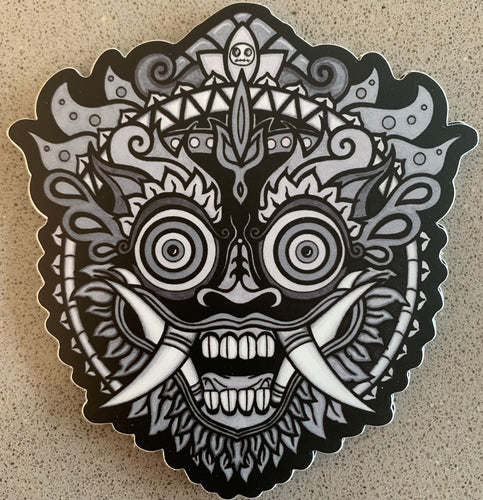 Bali Mask (black & white)